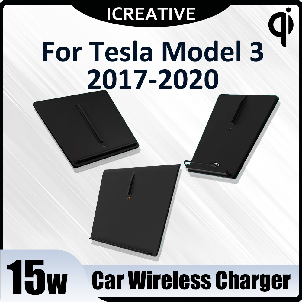 Wireless Car Charger - شاحن سيارة لاسلكي ل تسلا موديل