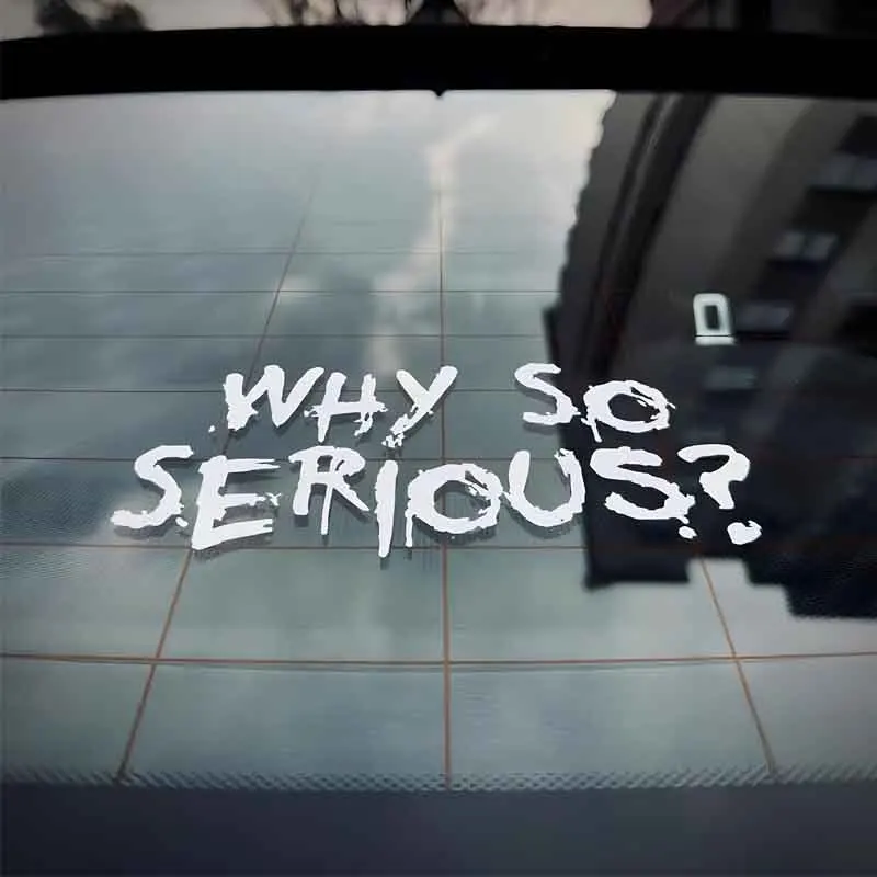 Car Accessories Joker - ملصق دراجة نارية بتصميم الجوكر 'لماذا