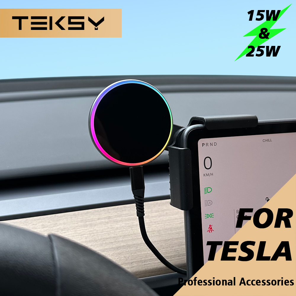 Wireless Car Charger - حامل هاتف للسيارة مع شاحن لاسلكي