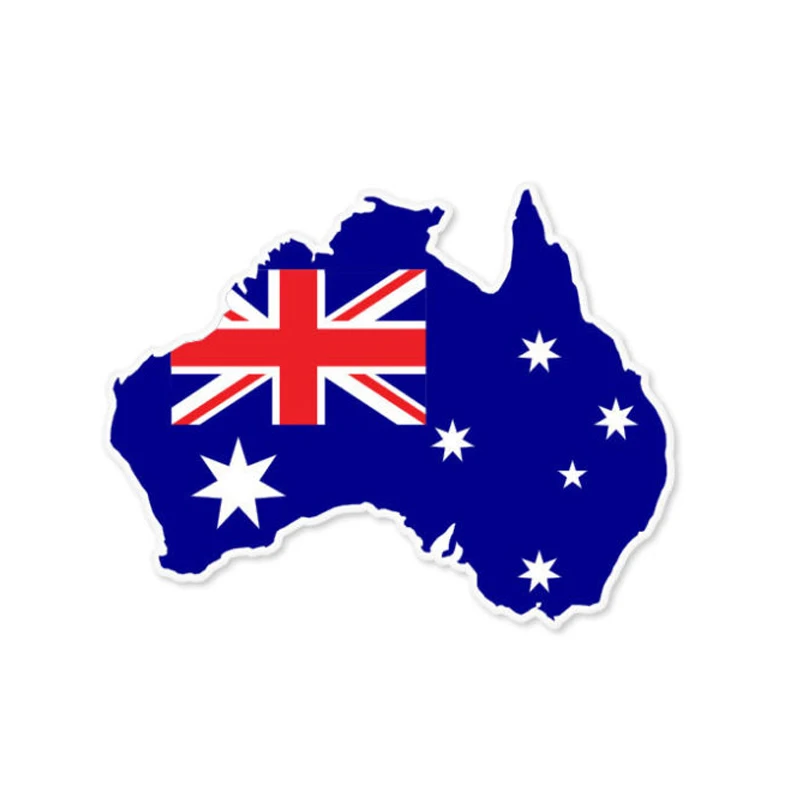 Car Accessories Australia - خريطة أسترالية ملصقات سيارة إبداعية ،