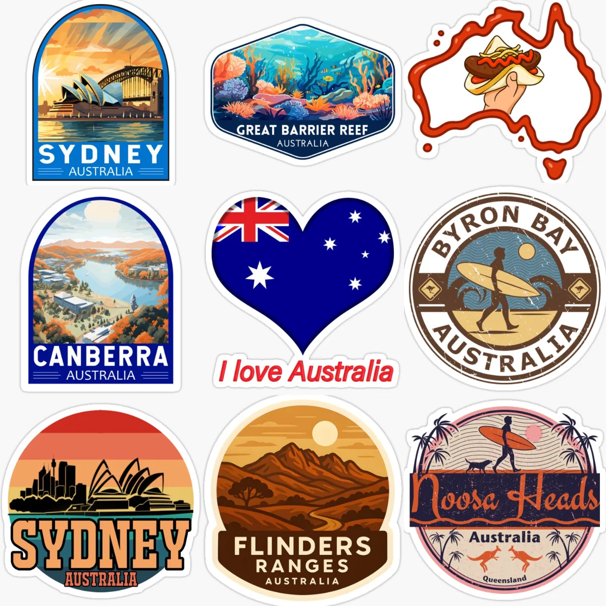 Car Accessories Australia - ملصقات سيارات إبداعية مقاومة للماء بتصميم
