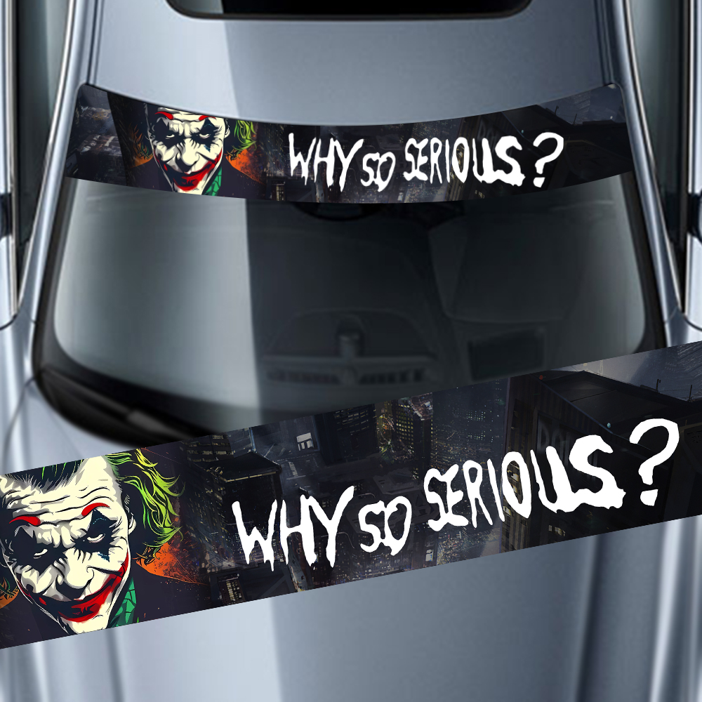 Car Accessories Joker - لماذا جدية جدًا ملصق سيارة مضحك