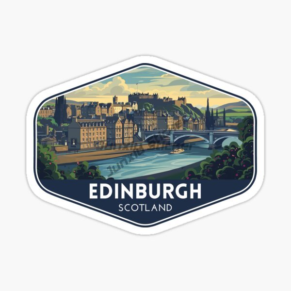 Car Accessories Edinburgh - ملصق سيارة بتصميم منظر طبيعي لـ