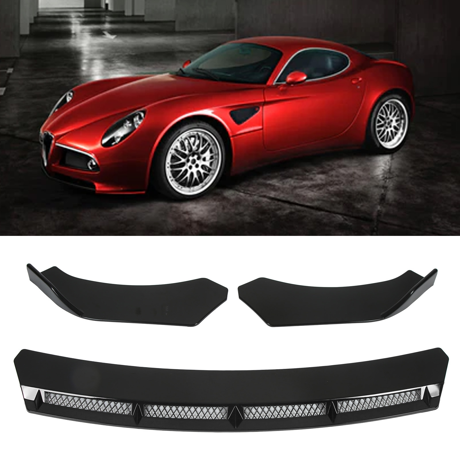 3 قطع جناح سبويلر أمامي عالمي  - مراجعة Car Accessories Lipa وسعره