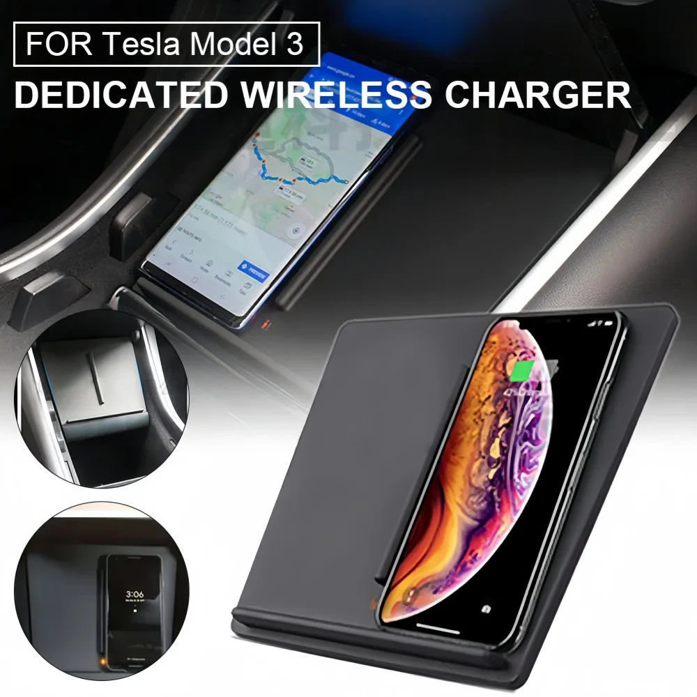 شاحن سيارة لاسلكي ل تسلا موديل - مراجعة Wireless Car Charger وسعره