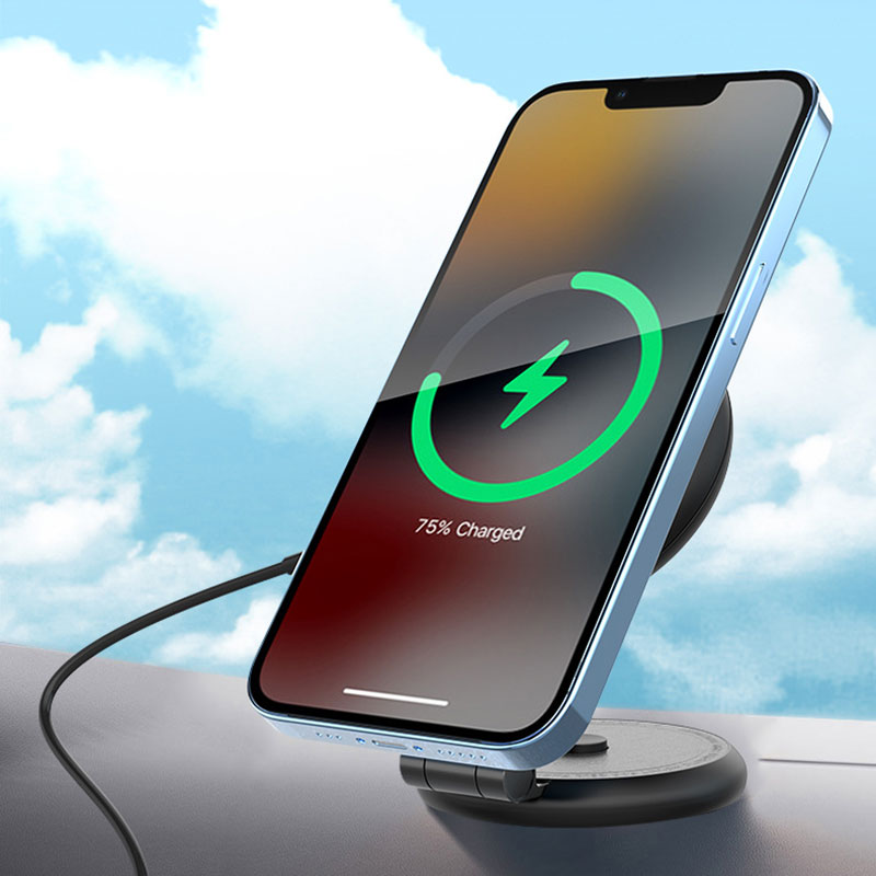 حامل هاتف السيارة المغناطيسي ا - مراجعة Wireless Car Charger وسعره