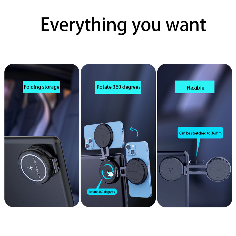 حامل هاتف السيارة المغناطيسي ا - مراجعة Wireless Car Charger وسعره