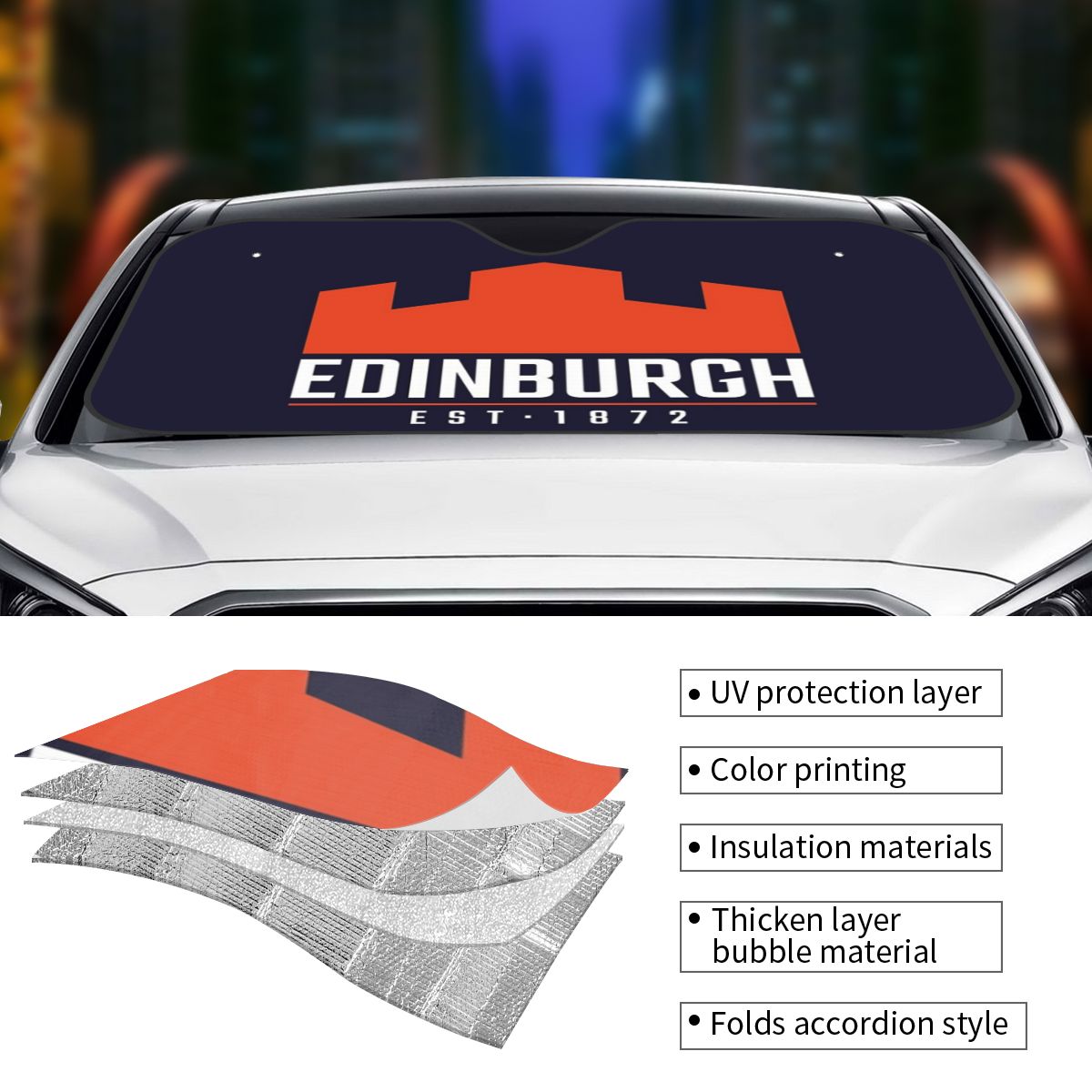 ادنبره الرجبي شعار 2 ظلة الزجا - مراجعة Car Accessories Edinburgh وسعره