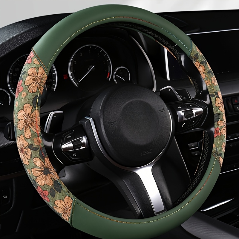 غطاء عجلة القيادة نابا بطباعة  - مراجعة Car Accessories Cork وسعره