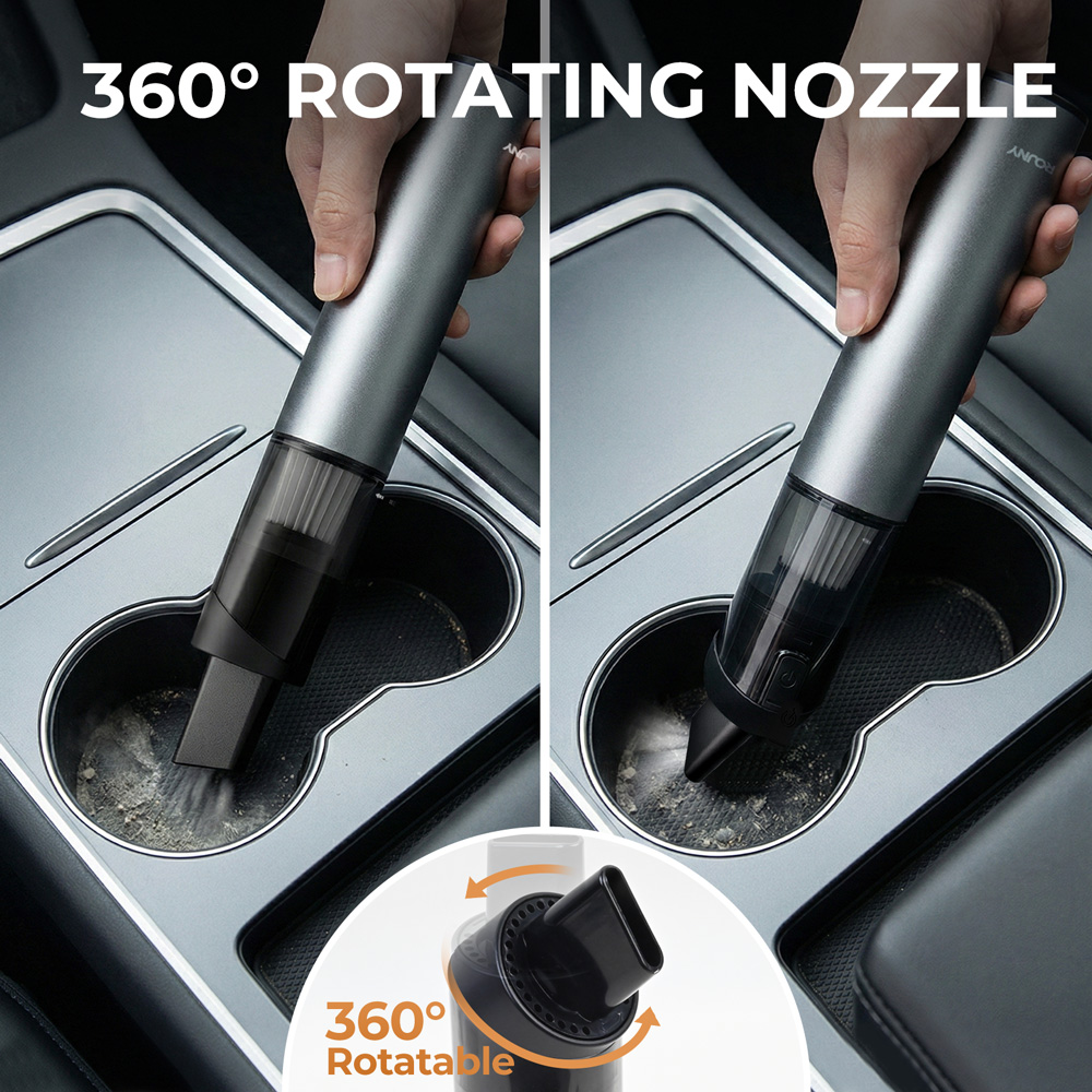 مكنسة كهربائية محمولة للسيارة  - مراجعة Wireless Car Charger وسعره