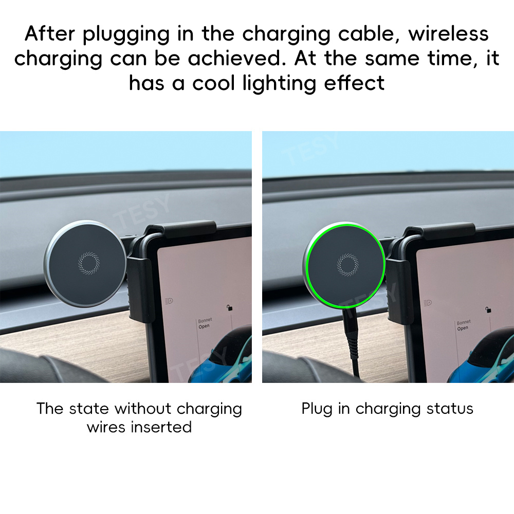 حامل هاتف للسيارة مع شاحن لاسل - مراجعة Wireless Car Charger وسعره