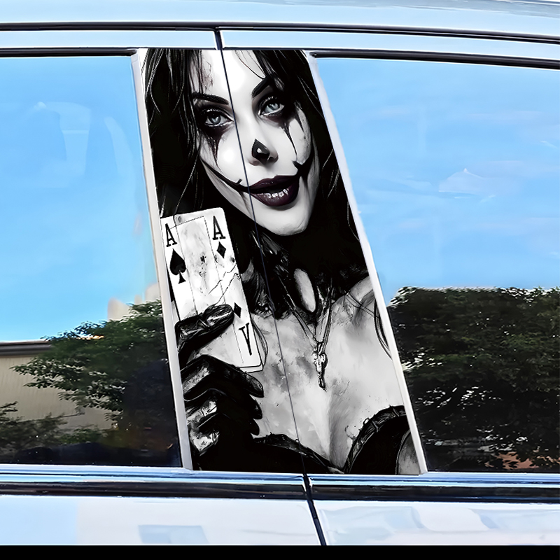 قطعتان من ملصقات السيارة على ش - مراجعة Car Accessories Joker وسعره