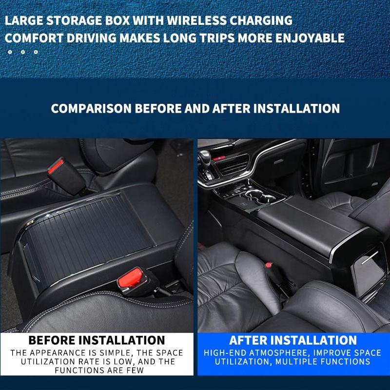 صندوق تنظيم لكونسول السيارة ال - مراجعة Wireless Car Charger وسعره